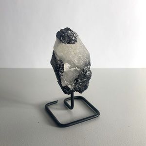 Black White Tourmaline Rough Raw Natural Quartz Crystal Gem Specimen Display